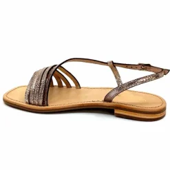 Vacances|Décontracté<Les Tropéziennes par M.Belarbi Sandales Les Tropeziennes Hudel Cuir Or