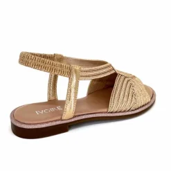 Vacances|Sandales<Ivoire0351a Sandales Plate Ivoire 1616220 Textile Cipria Nude