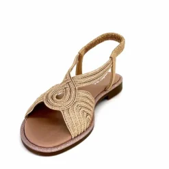 Vacances|Sandales<Ivoire0351a Sandales Plate Ivoire 1616220 Textile Cipria Nude