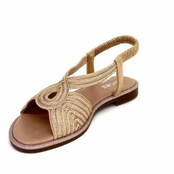 Vacances|Sandales<Ivoire0351a Sandales Plate Ivoire 1616220 Textile Cipria Nude