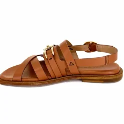 Vacances|Sandales<Triver Flight Sandales Plate 725.09 Cuir Marron