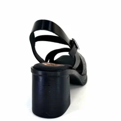 Vacances|Sandales<Porronet Sandales Plateforme à Talon Fi 2973 Cuir Strass Noir