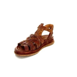 Rock|Plateformes<AS 98 Sandales Plateforme AS98 B60006-101 Cuir Marron