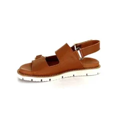 Vacances|Plateformes<Elue Par Nous Sandales Plateforme Radiation Cuir Marron