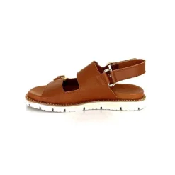 Vacances|Plateformes<Elue Par Nous Sandales Plateforme Radiation Cuir Marron