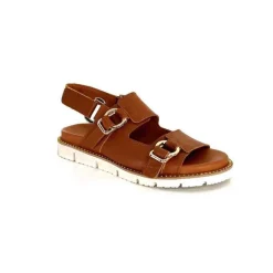 Vacances|Plateformes<Elue Par Nous Sandales Plateforme Radiation Cuir Marron