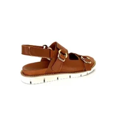 Vacances|Plateformes<Elue Par Nous Sandales Plateforme Radiation Cuir Marron