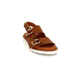 Vacances|Plateformes<Elue Par Nous Sandales Plateforme Radiation Cuir Marron