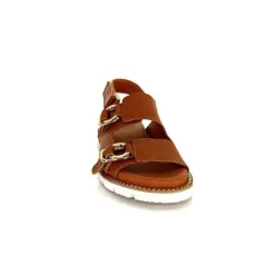 Vacances|Plateformes<Elue Par Nous Sandales Plateforme Radiation Cuir Marron