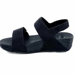Vacances|Sandales<Fitflop Sandales Plateforme GA2/90 Textile Glitter Noir