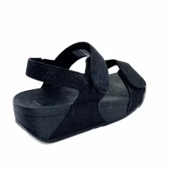 Vacances|Sandales<Fitflop Sandales Plateforme GA2/90 Textile Glitter Noir