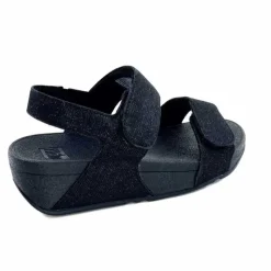 Vacances|Sandales<Fitflop Sandales Plateforme GA2/90 Textile Glitter Noir