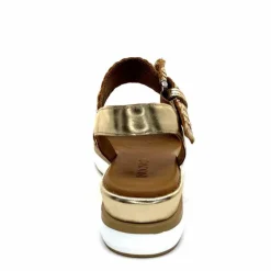 Vacances|Plateformes<Inuovo Sandales Platefme 113031 Cuir Tressé Or