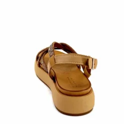 Vacances|Compensées & Plateformes<Inuovo Sandales Plateforme 96008 Cuir Scissors Marron