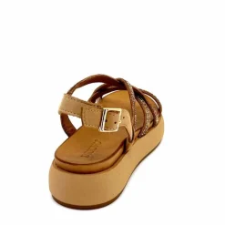 Vacances|Compensées & Plateformes<Inuovo Sandales Plateforme 96008 Cuir Scissors Marron