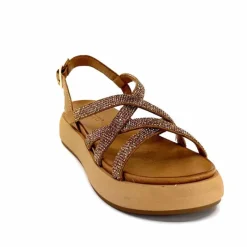 Vacances|Compensées & Plateformes<Inuovo Sandales Plateforme 96008 Cuir Scissors Marron