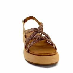 Vacances|Compensées & Plateformes<Inuovo Sandales Plateforme 96008 Cuir Scissors Marron