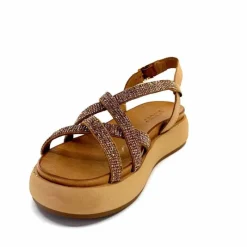 Vacances|Compensées & Plateformes<Inuovo Sandales Plateforme 96008 Cuir Scissors Marron