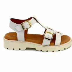 Vacances|Décontracté<We Do Sandales Plateforme Ivoire 45420A Cuir Ghiaccio Blanc