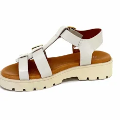 Vacances|Décontracté<We Do Sandales Plateforme Ivoire 45420A Cuir Ghiaccio Blanc