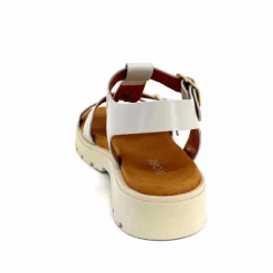 Vacances|Décontracté<We Do Sandales Plateforme Ivoire 45420A Cuir Ghiaccio Blanc