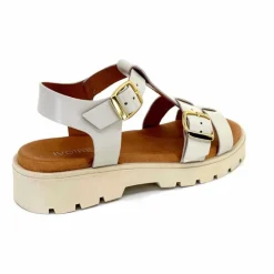 Vacances|Décontracté<We Do Sandales Plateforme Ivoire 45420A Cuir Ghiaccio Blanc