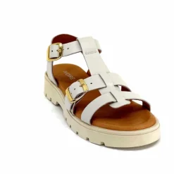 Vacances|Décontracté<We Do Sandales Plateforme Ivoire 45420A Cuir Ghiaccio Blanc