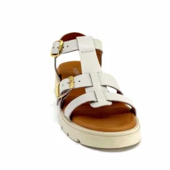 Vacances|Décontracté<We Do Sandales Plateforme Ivoire 45420A Cuir Ghiaccio Blanc