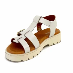 Vacances|Décontracté<We Do Sandales Plateforme Ivoire 45420A Cuir Ghiaccio Blanc