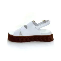 Vacances|Compensées & Plateformes<Liu.Jo Sandales Plateforme Liu Jo Ba4131 Cuir Blanc