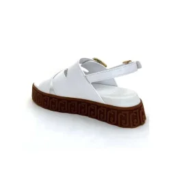 Vacances|Compensées & Plateformes<Liu.Jo Sandales Plateforme Liu Jo Ba4131 Cuir Blanc