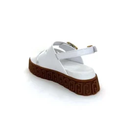 Vacances|Compensées & Plateformes<Liu.Jo Sandales Plateforme Liu Jo Ba4131 Cuir Blanc