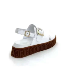 Vacances|Compensées & Plateformes<Liu.Jo Sandales Plateforme Liu Jo Ba4131 Cuir Blanc