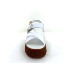 Vacances|Compensées & Plateformes<Liu.Jo Sandales Plateforme Liu Jo Ba4131 Cuir Blanc