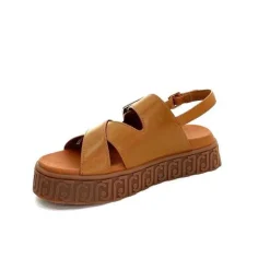 Vacances|Compensées & Plateformes<Liu.Jo Sandales Plateforme Liu Jo Ba4131 Cuir Marron