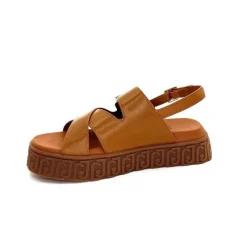 Vacances|Compensées & Plateformes<Liu.Jo Sandales Plateforme Liu Jo Ba4131 Cuir Marron