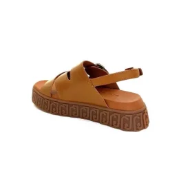 Vacances|Compensées & Plateformes<Liu.Jo Sandales Plateforme Liu Jo Ba4131 Cuir Marron