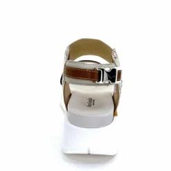 Compensées & Plateformes|Sandales<Nero Giardini Sandales Plateforme NeroGiardini 410704 D415 Cuir Rose Crème Marron Blanc