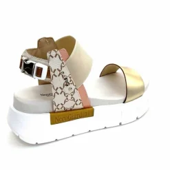 Compensées & Plateformes|Sandales<Nero Giardini Sandales Plateforme NeroGiardini 410704 D415 Cuir Rose Crème Marron Blanc