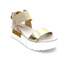 Compensées & Plateformes|Sandales<Nero Giardini Sandales Plateforme NeroGiardini 410704 D415 Cuir Rose Crème Marron Blanc