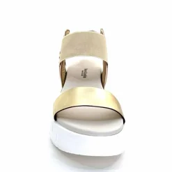 Compensées & Plateformes|Sandales<Nero Giardini Sandales Plateforme NeroGiardini 410704 D415 Cuir Rose Crème Marron Blanc