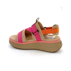 Vacances|Plateformes<Steve Madden Sandales Plateforme Decorum Textile Orange Beige Rose