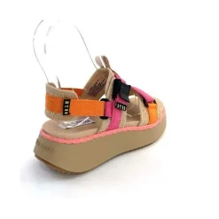 Vacances|Plateformes<Steve Madden Sandales Plateforme Decorum Textile Orange Beige Rose