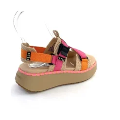 Vacances|Plateformes<Steve Madden Sandales Plateforme Decorum Textile Orange Beige Rose