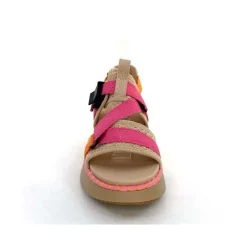 Vacances|Plateformes<Steve Madden Sandales Plateforme Decorum Textile Orange Beige Rose