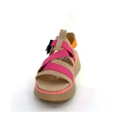 Vacances|Plateformes<Steve Madden Sandales Plateforme Decorum Textile Orange Beige Rose