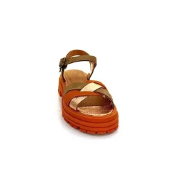 Vacances|Plateformes<Minka Sandales Plateformes Grafitti Daim Marron Orange