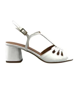 Talon|Soirée<Ivoire0334 Sandales Talon Ivoire F2295 Venezia Cuir Vernis Blanc