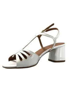 Talon|Soirée<Ivoire0334 Sandales Talon Ivoire F2295 Venezia Cuir Vernis Blanc