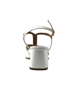 Talon|Soirée<Ivoire0334 Sandales Talon Ivoire F2295 Venezia Cuir Vernis Blanc